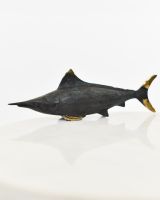 "Oceanic Cavalier" Marlin Ornament in Cast Brass
