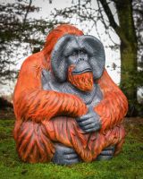 "Patriarch Orangutan" Fibreglass Garden Sculpture