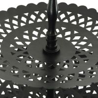 3 Tier Black Table Top Cake Display Stand 