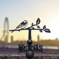 Pied wagtail weathervane situated in the city Pied wagtail weathervane situated in the city