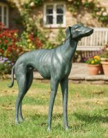 "Rocket" the Verdigris Greyhound Dog Sculpture in Front of a Cottage Garden Digital Illustration "Rocket" the Verdigris Greyhound Dog Sculpture in Front of a Cottage Garden Digital Illustration