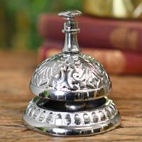 Polished Brass Ornate Reception Bell in Situ