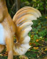 "Scoot" the Handpainted Fibreglass Squirrel Garden Sculpture close up of tail