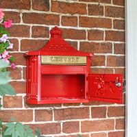 Front Opening Door on the Front of the Wall Mounted Post Box