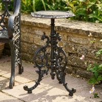 "Serpent" Gothic Aged Black Cast Iron Side Table Digital Illustration "Serpent" Gothic Aged Black Cast Iron Side Table Digital Illustration