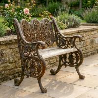 "Serpent" Rustic Cast Iron Gothic Bench Digital Illustration "Serpent" Rustic Cast Iron Gothic Bench Digital Illustration