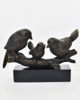 "Shadowed Songbirds" Cast Brass Ornament
