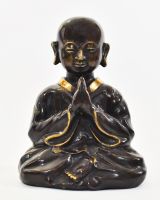 "Silent Sermon" Cast Brass Buddha Sculpture