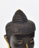 "Silent Sermon" Cast Brass Ornament close up of top