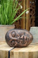 ‘Sleeping Guardian’ Contemporary Tribal Planter in Cast Aluminium Large empty