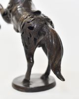 "Sovereign Stallion" Cast Brass Horse Ornament close up of tail