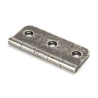 The 3" Traditional Mock Window Hinge in Pewter on a White Background The 3" Traditional Mock Window Hinge in Pewter on a White Background