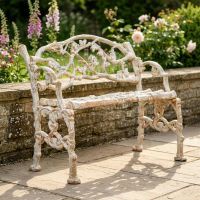 "The Acton" Antique Cream Cast Iron Tree Branch Bench Digital Illustration "The Acton" Antique Cream Cast Iron Tree Branch Bench Digital Illustration
