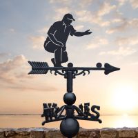 "The Bowler" Cast Iron & Steel Weathervane "The Bowler" Cast Iron & Steel Weathervane