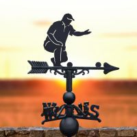 "The Bowler" Cast Iron & Steel Weathervane "The Bowler" Cast Iron & Steel Weathervane