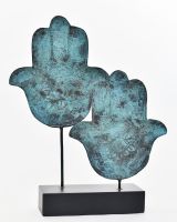 ""The Dual Guard" Cast Brass Sculpture