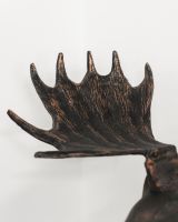 "The Great North" Moose Head Wall Art close up of antler