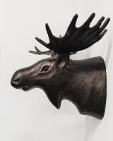 "The Great North" Moose Head Wall Art side profile of moose