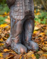 "The Hearthland Squire’ Resin Badger Garden Sculpture - Large close up of legs