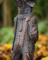 ‘The Hearthland Squire’ Resin Garden Sculpture - Small close up of torso