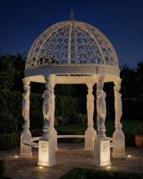 "The Imperial Adariani" Gazebo ai illustration at night with lights