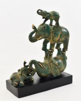 ‘The Pachyderm Pagoda" Cast Brass Elephant Ornament