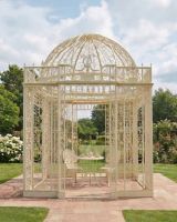"The Royal Alexandria" Cream Wrought Iron Gazebo