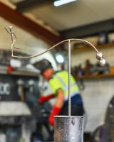 "The Runner" Recycled Metal Sculpture