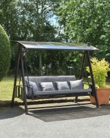 "Thornbury" Reclining Swing Seat with Built-in Solar Lights