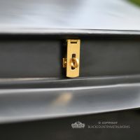 “Twilight Shadows” Black Goldhay Post Box Brass Clasp