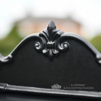 “Twilight Shadows” Black Goldhay Post Box Decorative Top