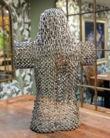 "Verity" Female Torso Sculpture Reclaimed Metal -74cm main image