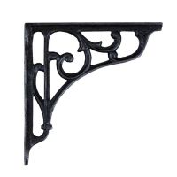 13cm x 13cm Vines Black iron shelf bracket 13cm x 13cm Vines Black iron shelf bracket