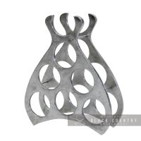 7 Bottle Wine Rack in a Antique Nickel Finish