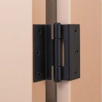 A Black Pair of Stormproof Hinges Available in Three different Finishes Attached to a Window - Digital Illustration A Black Pair of Stormproof Hinges Available in Three different Finishes Attached to a Window - Digital Illustration