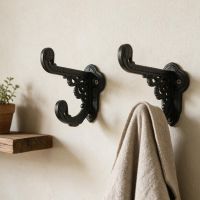 A Pair of "Basildon" Coat Hook in an Entrance hallway to a Home - Digital Illustration 
