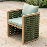 A Single Chair from "The Imelda" Six Seater Garden Lounge And BBQ Furniture Set on a Patio - Digital Illustration A Single Chair from "The Imelda" Six Seater Garden Lounge And BBQ Furniture Set on a Patio - Digital Illustration