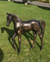 Bronze Standing Foal Garden Sculpture Side On Bronze Standing Foal Garden Sculpture Side On