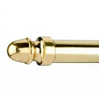 Acorn Finial on the End of the Polished Brass Stair Rods Acorn Finial on the End of the Polished Brass Stair Rods
