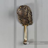 Front View of the Afghan Hound Dog Door Knocker