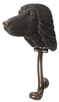  Afghan Hound Dog Door Knocker in a Bronze Finish