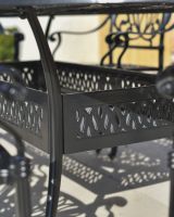 Design Of The Aged Black "Moreville" Eight Seater Furniture Set