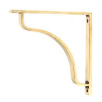 Aged Brass "Arch-Way" Modern Shelf Bracket - 200mm x 200mm