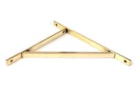 Close-Up of Aged Brass "Claremont" Traditional Shelf Bracket - 314mm x 250mm