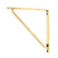 Aged Brass "Emmanuel" Modern Shelf Bracket - 150mm x 150mm