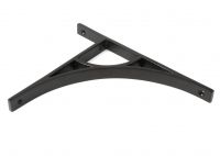 Close-Up of Aged Bronze "Ascension" Arched Crescent Shelf Bracket - 260mm x 200mm