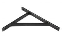 Close-Up of Aged Bronze "Claremont" Traditional Shelf Bracket - 260mm x 200mm