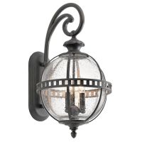 Aged Bronze "Classical" Victorian Spherical Outdoor Wall Light - 58cm