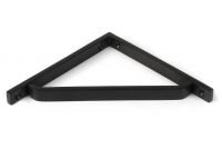 Close-Up of Aged Bronze "Emmanuel" Modern Shelf Bracket - 150mm x 150mm
