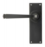 Aged Bronze Lever Latch Door Handle Front